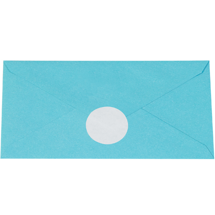 1" White Circle Paper Mailing Labels