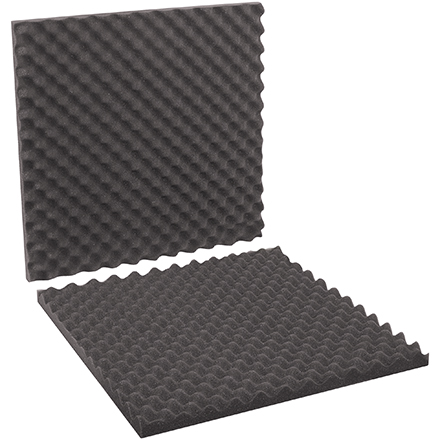 24 x 24 x 2" Charcoal Convoluted Foam Sets